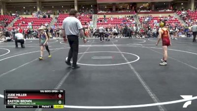 76 lbs Cons. Round 4 - Jude Miller, Brawlers vs Easton Brown, Blackwell Wrestling Club