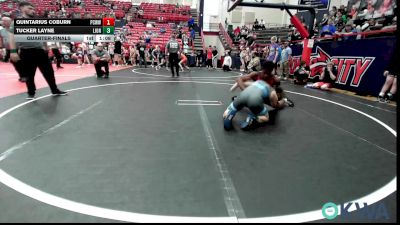 126-132 lbs Quarterfinal - Quintarius Coburn, Ponca City Wildcat Wrestling vs Tucker Layne, Lions Wrestling Academy
