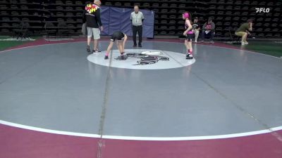 61 lbs Quarterfinal - Honor Pluchino, Flemington vs Kinsley Kirwan, Chestertown