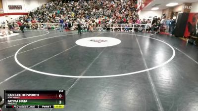235 lbs 3rd Place Match - Cashlee Hepworth, Star Valley vs Fatima Mata, Pinedale