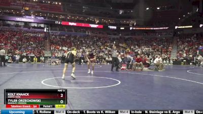 1A-138 lbs Champ. Round 2 - Tyler Orzechowski, Kingsley-Pierson vs Kolt Knaack, North Tama