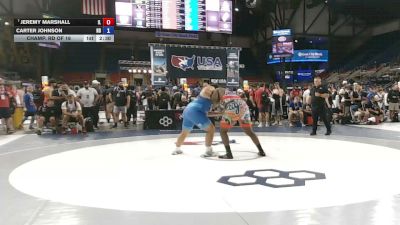 285 lbs Champ. Rd Of 16 - Jeremy Marshall, Illinois vs Carter Johnson, North Dakota