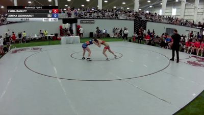 95 lbs Lydia Bagley, New Jersey vs Jenika Leonhardt, South Dakota Silver