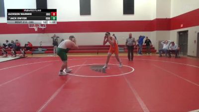 285 lbs 5th Place Match - Jack Dwyer, Osage vs Jackson Warnke, Charles City