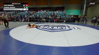 132 lbs Consi Of 16 #1 - Jake Simmons, Oakdale vs Gabriel Serros, Volcano Vista