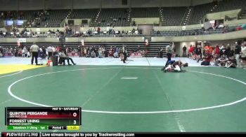 150 lbs 1st Place Match - Forrest Uhing, Boarder Bandits vs Quinten Pergande, GHV Mat Club