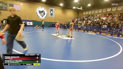 105 lbs Quarterfinal - Tiana Basulto, Paso Robles vs Marcella Valdez, Del Oro (Bakersfield)