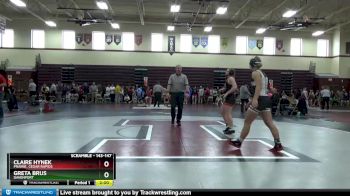 143-147 lbs 1st Place Match - Claire Hynek, Prairie, Cedar Rapids vs Greta Brus, Davenport