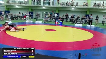 57kg Quarterfinal - Kiera Stedall, Edmonton WC vs Kya Drummond, Matmen WC