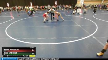 92 lbs Champ. Round 1 - Reece Movahead, VA vs Cole Wibholm, IA