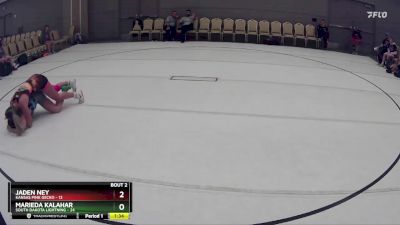 148 lbs Round 1 (8 Team) - Jaden Ney, Kansas Pink Gecko vs Marieda Kalahar, South Dakota Lightning
