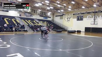 150 lbs Round 3 (3 Team) - Samuel Weaver, Carrollton Creekview vs Carter Johnson, Lewisville The Colony