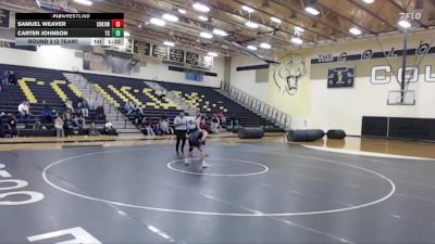 150 lbs Round 3 (3 Team) - Samuel Weaver, Carrollton Creekview vs Carter Johnson, Lewisville The Colony