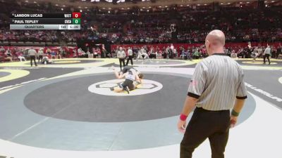 190 lbs Quarters - Paul Tepley, CVCA vs Landon Lucas, Watterson