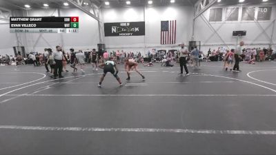 113 lbs Round 3 (4 Team) - Matthew Grant, Dirty Den Wrestling vs Evan Villeco, Whitted Trained