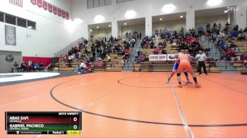 138 lbs Quarterfinal - Gabriel Pacheco, Central Union vs Abas Safi, Valhalla