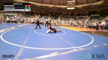 85 lbs Consi Of 8 #2 - Mikah Amani, HURRICANE WRESTLING ACADEMY vs Jeremiah Bell, Tulsa North Mabee Stampede