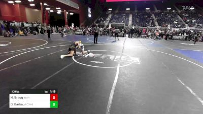 109 lbs Round Of 16 - Hudson Bragg, Bear Cave vs Oliver Barbour, Cowboy Kids WC