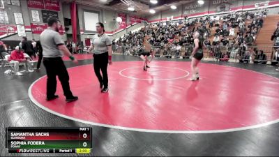 130 lbs Semifinal - Samantha Sachs, Glendora vs Sophia Fodera, Poway