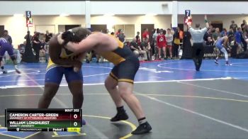 285 Freshman/Soph Quarterfinal - William Longhurst, Averett University vs Cameron Carter-Green, University Of Pittsburgh-Bradford