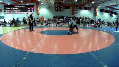 150 lbs Cons. Round 4 - Abyan Chowdhury, Palm Wrestling Academy vs Simeon Barrett, Grizzly Wrestling Club