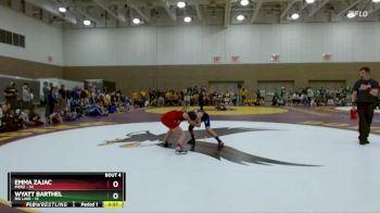 88 lbs Placement (4 Team) - Emma Zajac, Pierz vs Wyatt Barthel, Big Lake