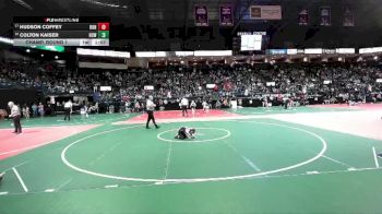 55 lbs Champ. Round 1 - Hudson Coffey, DONA vs Colton Kaiser, HCW3