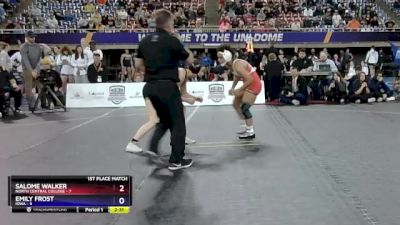 130 lbs Placement Matches (16 Team) - Salome Walker, North Central College vs Emily Frost, Iowa