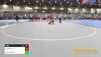 80 lbs Quarterfinal - Santiago Guillent, Socal Grappling Club vs Sonny Cervantes, RedWave Wrestling