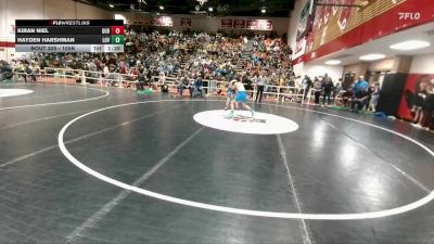 105B Quarterfinal - Kiran Niel, Dubois Middle School vs Hayden Harshman, Lovell Middle School