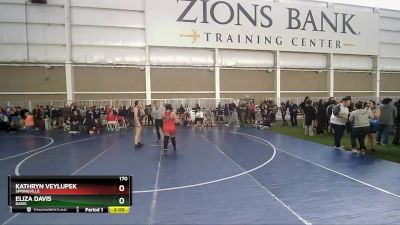 170 lbs Cons. Round 5 - Kathryn Veylupek, Springville vs Eliza Davis, Davis