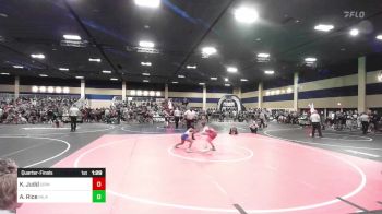 78 lbs Quarterfinal - Kingston Judd, Grindhouse WC vs Azyah Rice, Inland Elite