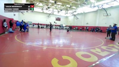 140 lbs Champ. Round 1 - Savanna Turner, Beaumont vs Khloe Meisenbach, South San Francisco