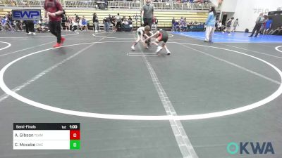 55 lbs Semifinal - Axel Gibson, Team Guthrie Wrestling vs Case Mccabe, Cowboy Wrestling Club