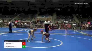 70 lbs Quarterfinal - Lucas Reeves, Steel Valley Renegades vs Cale Richardson, OK Wrestling Academy