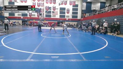 127 lbs 3rd Place - Danny Smith, Burgettstown vs Noah Patton, Washington