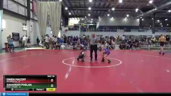 60 lbs Round 7 (8 Team) - Owen Macoff, 84 ATHLETES vs Savannah Phelan, RAW COMBAT