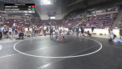 54.1-54.8 lbs Champ. Round 2 - Armani Lucero, Valley Elite Wrestling vs Wyatt Lastinger, Widefield Wrestling Club