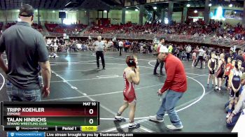 105 lbs Cons. Round 1 - Talan Hinrichs, Seward Wrestling Club vs Tripp Koehler, Osmond