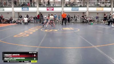 124-129 lbs Cons. Round 3 - Braxton Vanderveen, Eureka High School vs Vincent Arvetis, D Wrestling