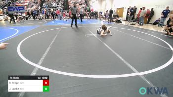 76-80 lbs Quarterfinal - Boston Stopp, Tahlequah Wrestling Club vs Johnathan Locke, Bartlesville Wrestling Club