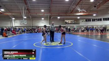 125 lbs Champ. Round 2 - Sienna Bokoch, North Royalton vs Isabella Ndinga Mbappe, Olentangy Orange