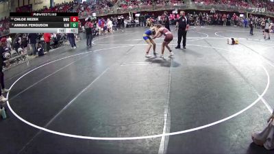 95 lbs Cons. Round 3 - Chloe Rezek, Wahoo Wrestling Club vs Annika Ferguson, Norfolk Jr Wrestling