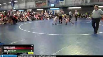 55 lbs Placement Matches (16 Team) - Kasen Cargo, Backyard Brawlers vs Jakoby Cutlip, Alabama Elite Gold