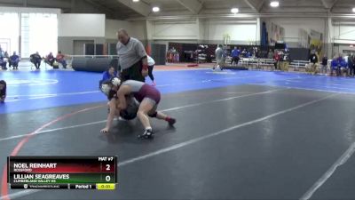 110 lbs Cons. Round 5 - Noel Reinhart, ROSSFORD vs Lillian Seagreaves, Cumberland Valley Hs