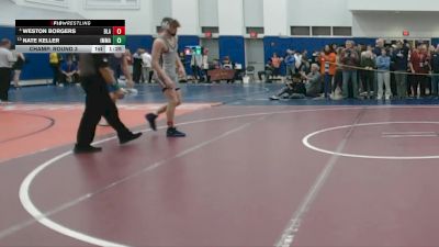 144 lbs Champ. Round 3 - Nate Keller, Immaculata vs Weston Borgers, Blair Academy