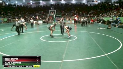 132 lbs Champ. Round 1 - Isaac Suddarth, Noblesville H.S. vs Colin Troyer, Franklin County