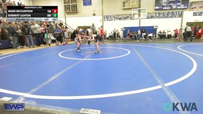 58 lbs Round Of 16 - Nash McCuistion, Tiger Trained Wrestling vs Everett Luxton, Bartlesville Wrestling Club