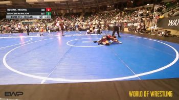 120 lbs Quarterfinal - Roman J Moore, Sebolt Wrestling Academy vs Mercer Hamilton, Mat Demon Wrestling Club