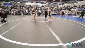 62 lbs Rr Rnd 2 - Remi Cortez, Kingfisher YellowJackets vs Delanie Wartchow, Shelton Wrestling Academy